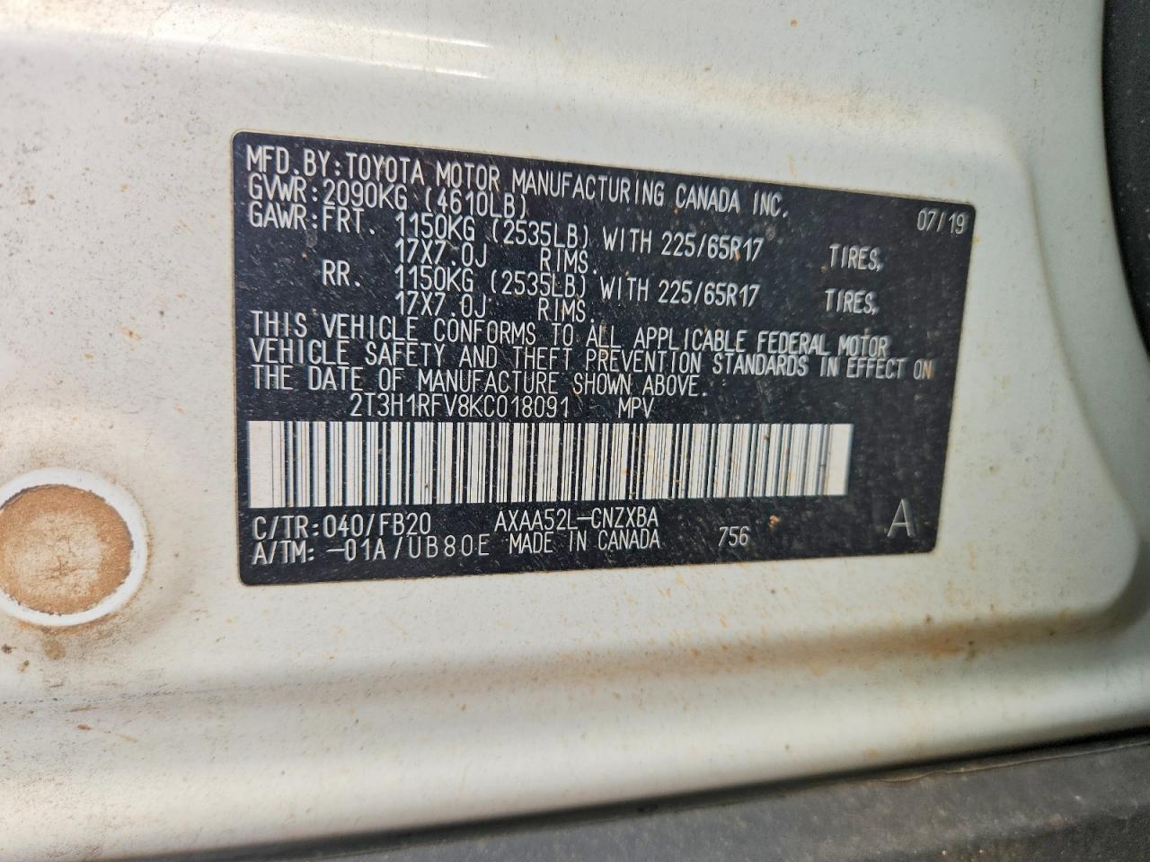 Toyota RAV4 Le