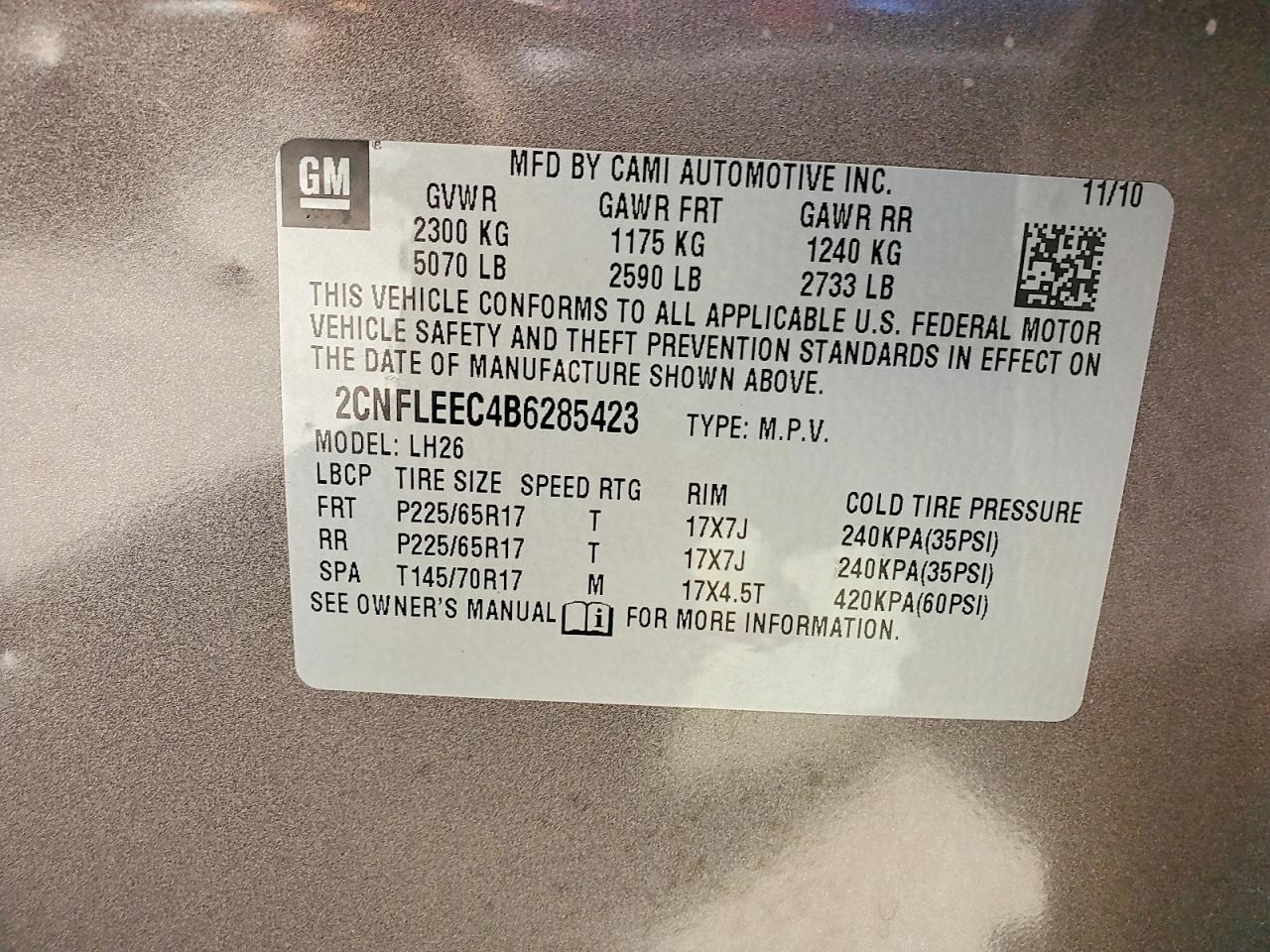 Chevrolet Equinox Lt