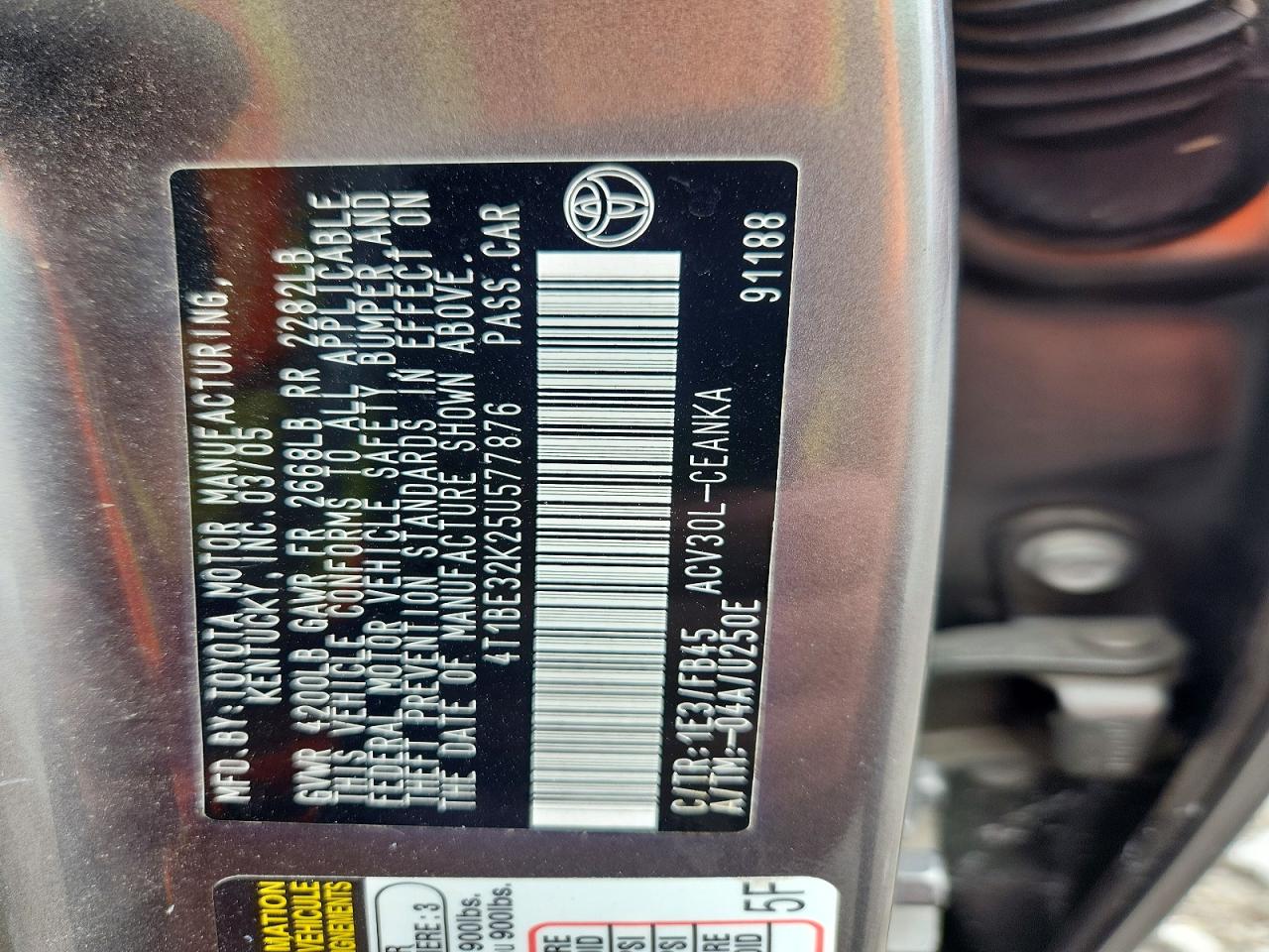 Toyota Camry Le