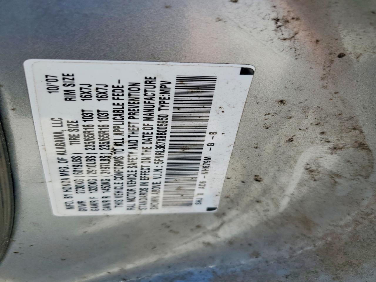 Honda Odyssey Exl