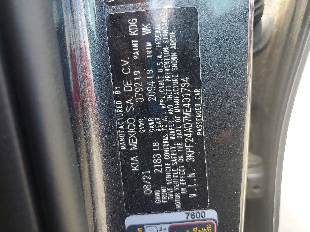 Kia Forte Fe