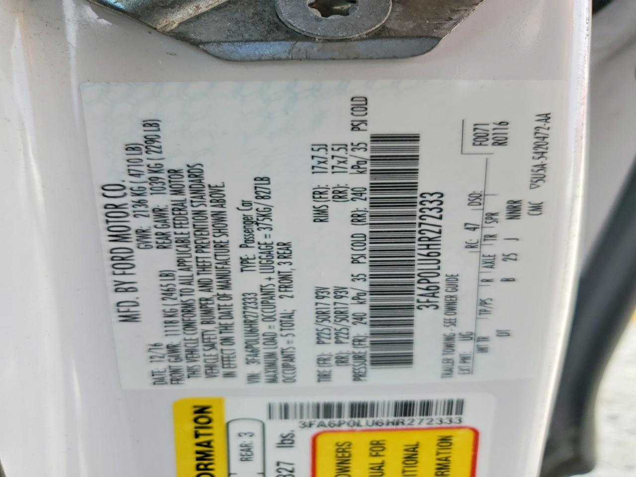 Ford Fusion Se Hybrid