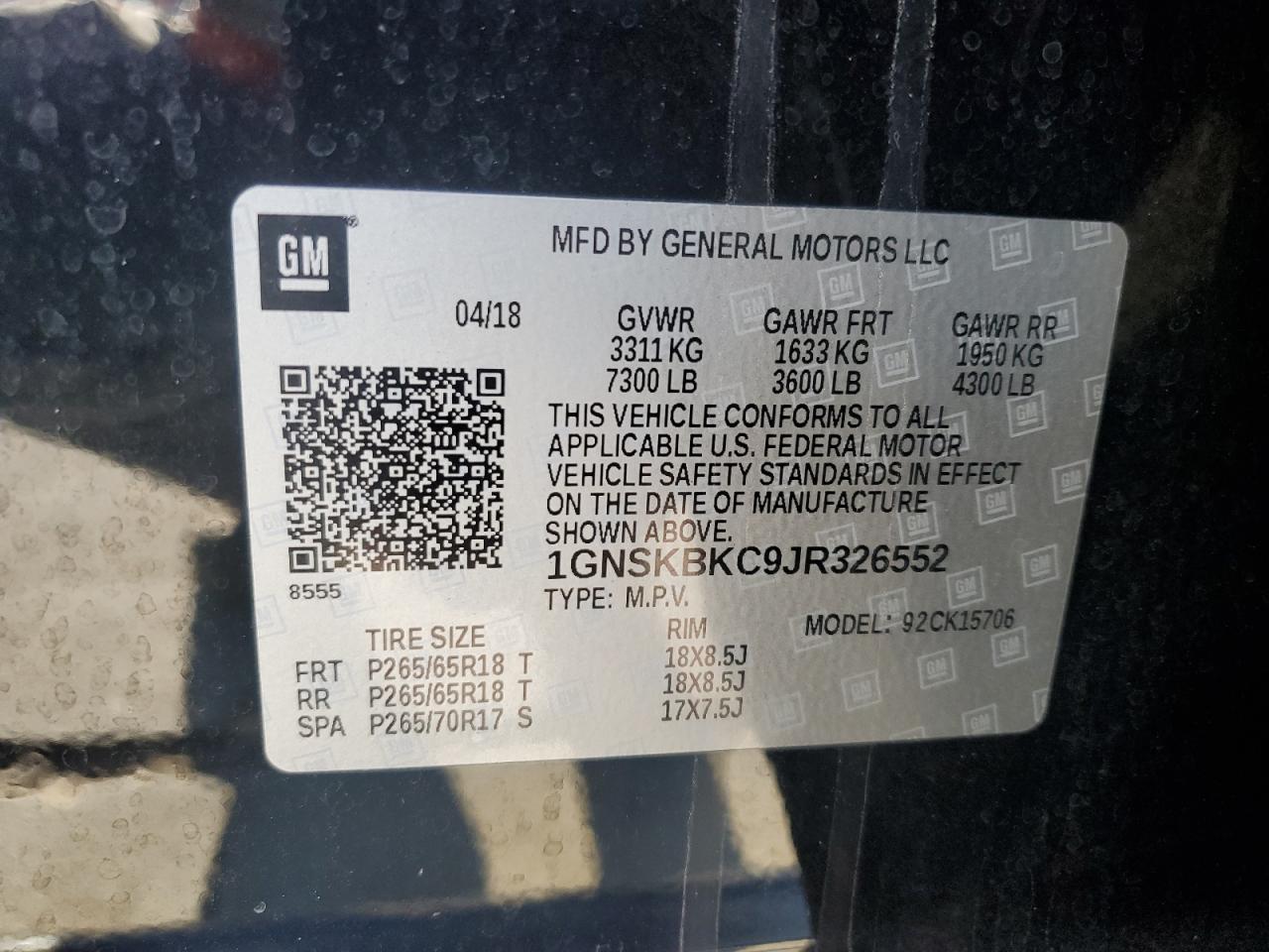 Chevrolet Tahoe K1500 Lt
