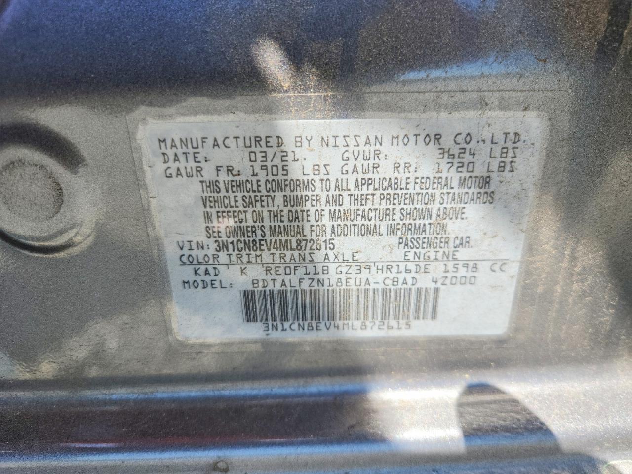 Nissan Versa Sv
