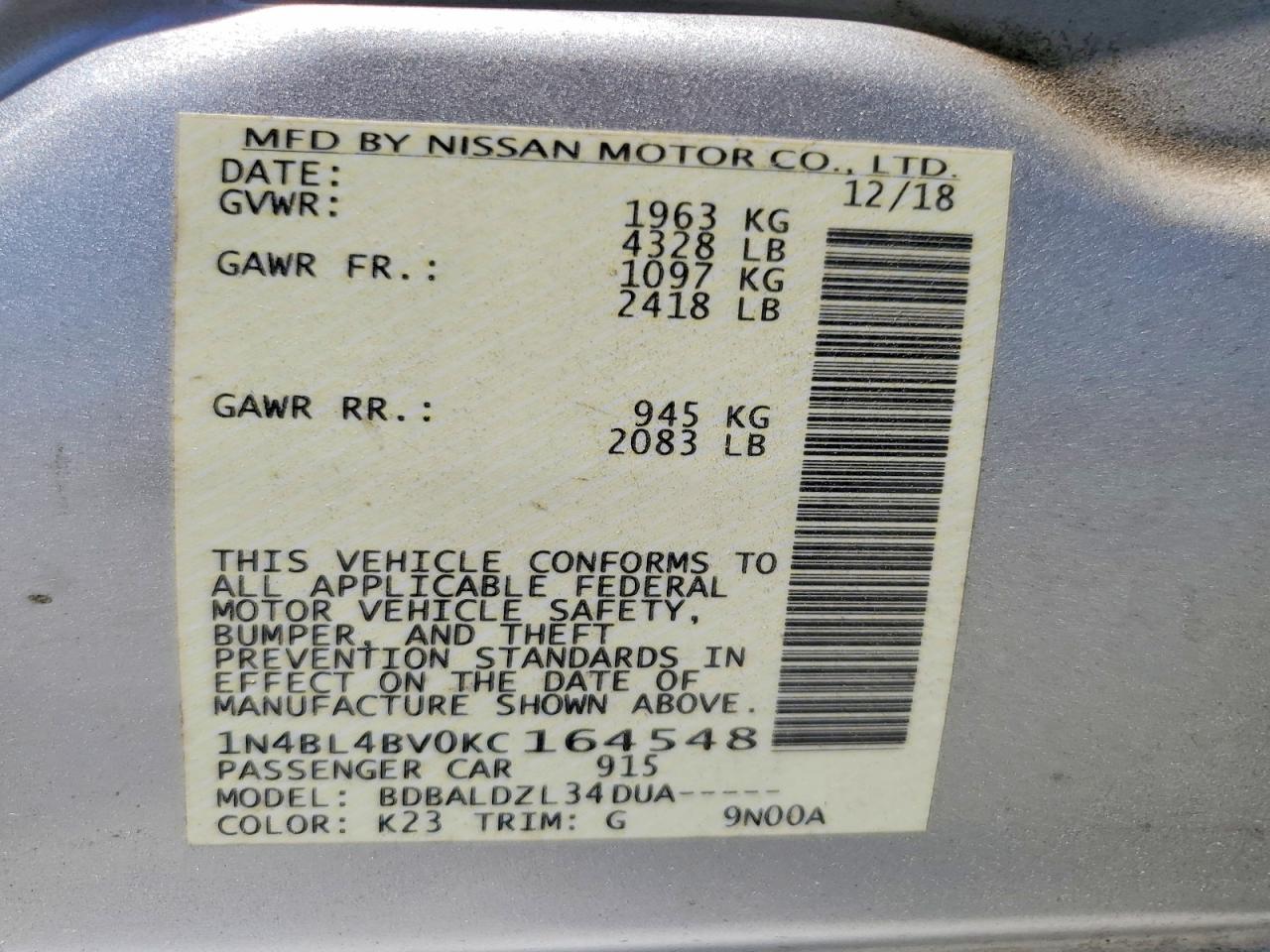 Nissan Altima S
