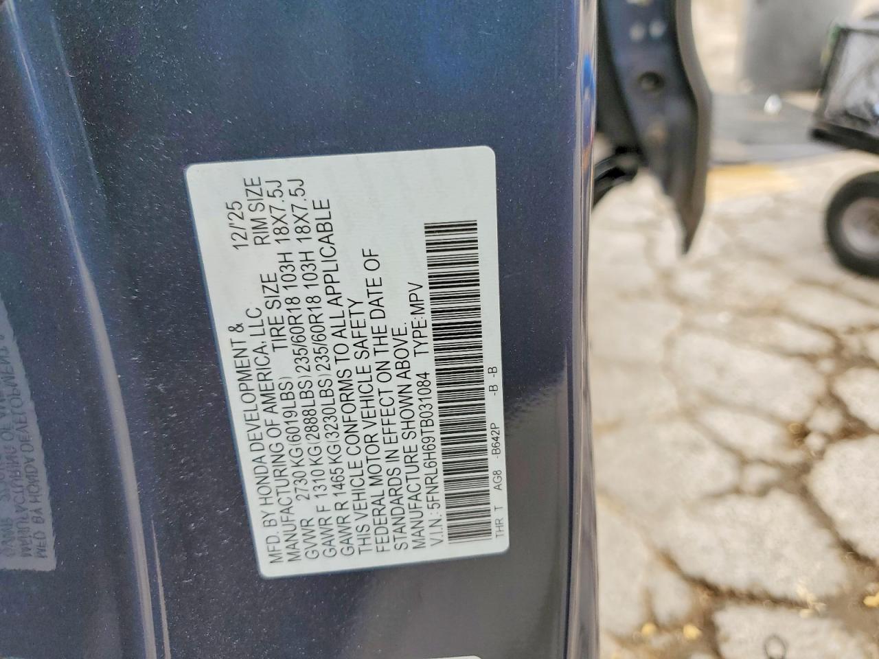 Honda Odyssey Exl