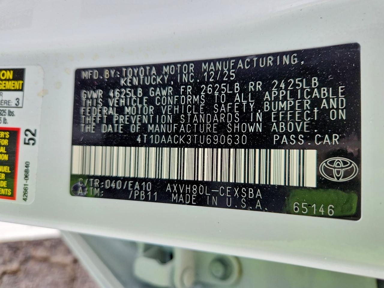 Toyota Camry Se