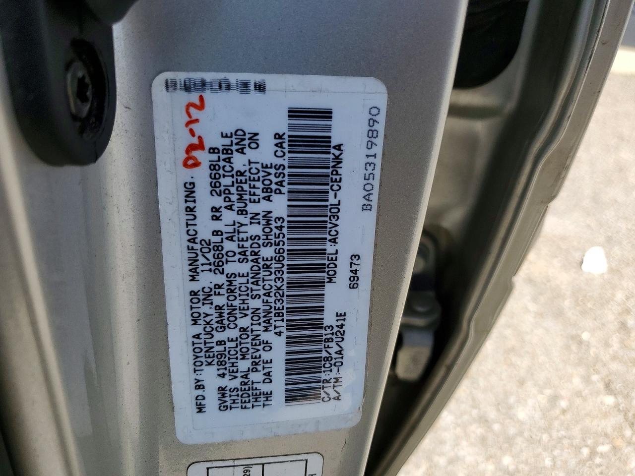 Toyota Camry Le