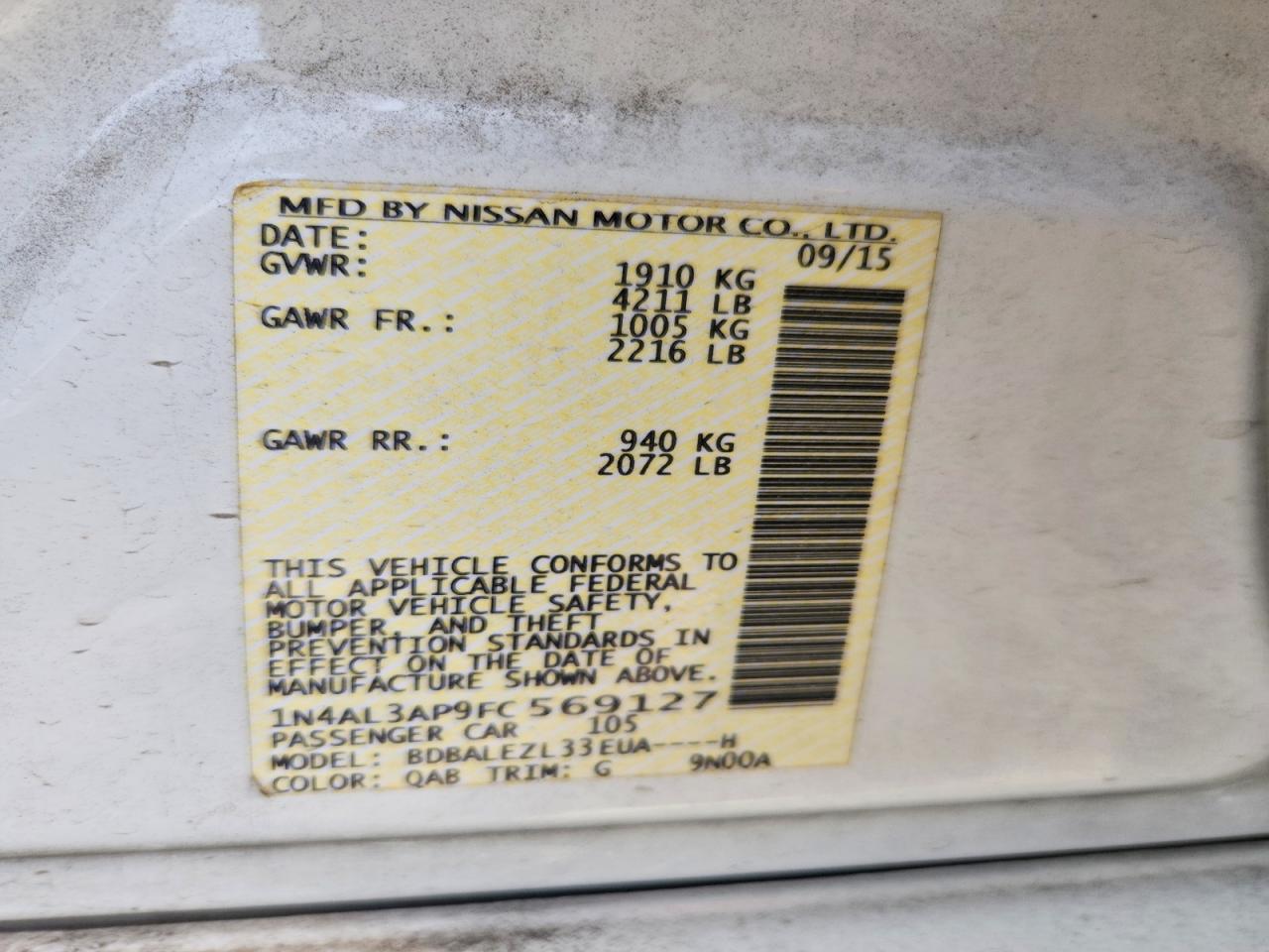 Nissan Altima 2.5 S