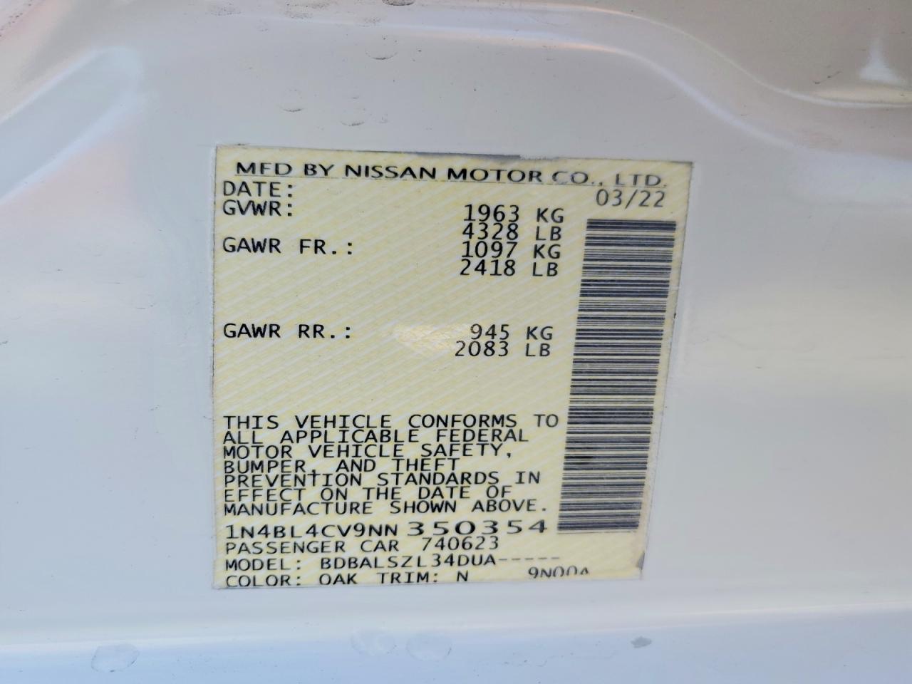 Nissan Altima Sr