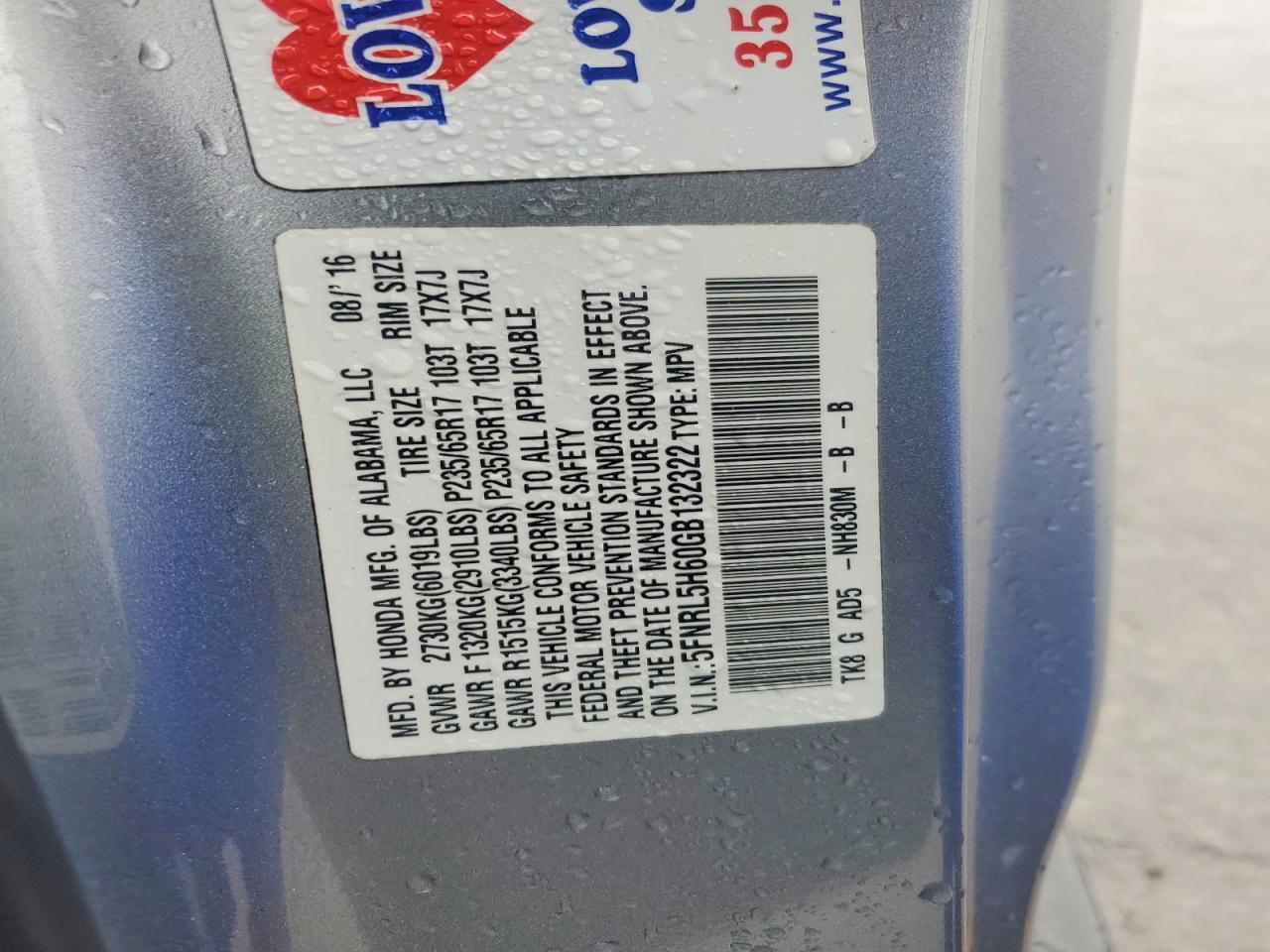 Honda Odyssey Exl