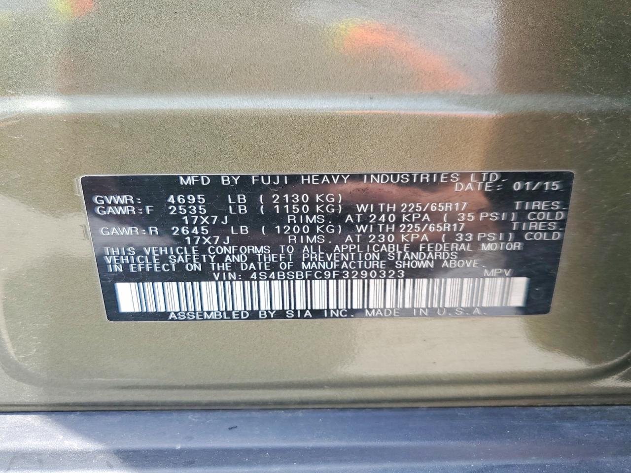 Subaru Outback 2.5i Premium