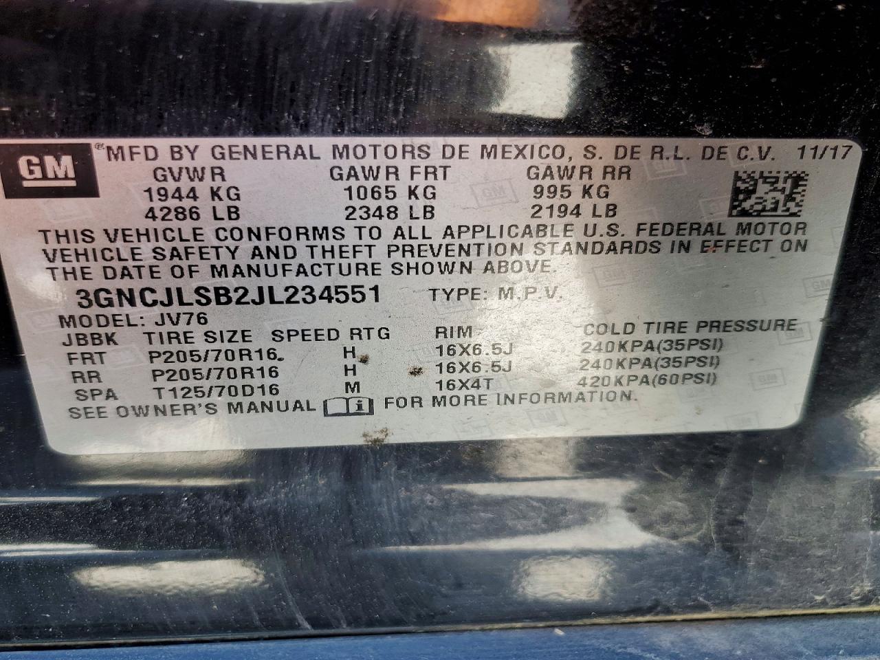 Chevrolet Trax 1lt