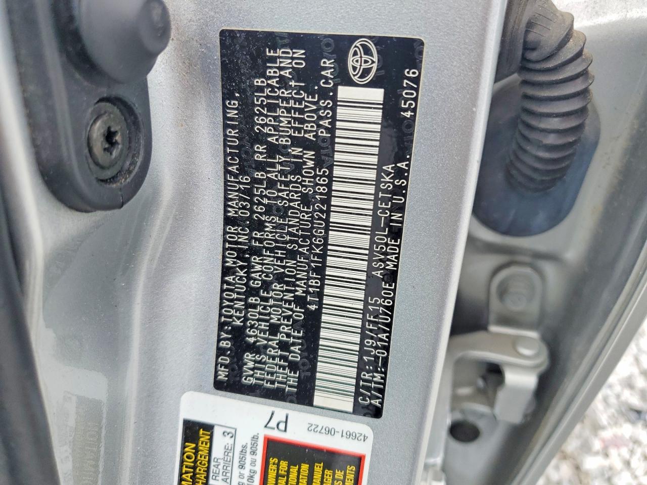 Toyota Camry Se