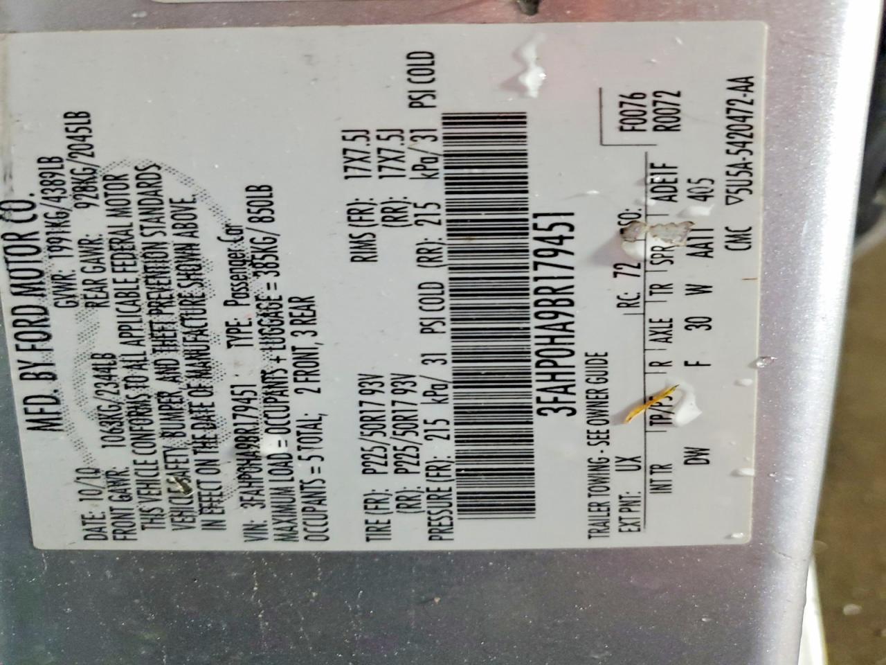 Ford Fusion Se