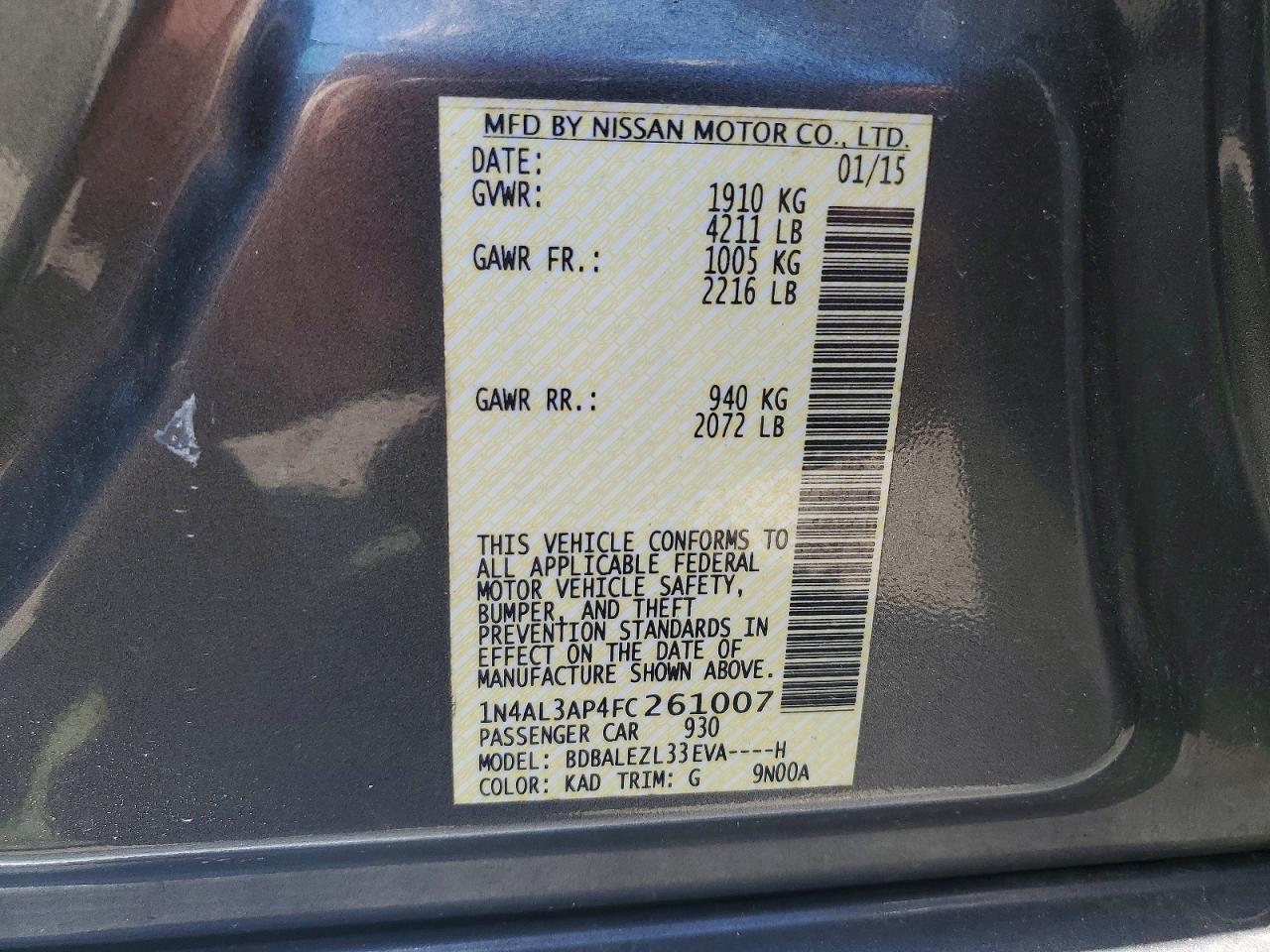 Nissan Altima 2.5 S