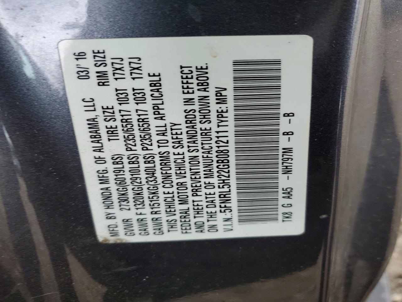 Honda Odyssey Lx