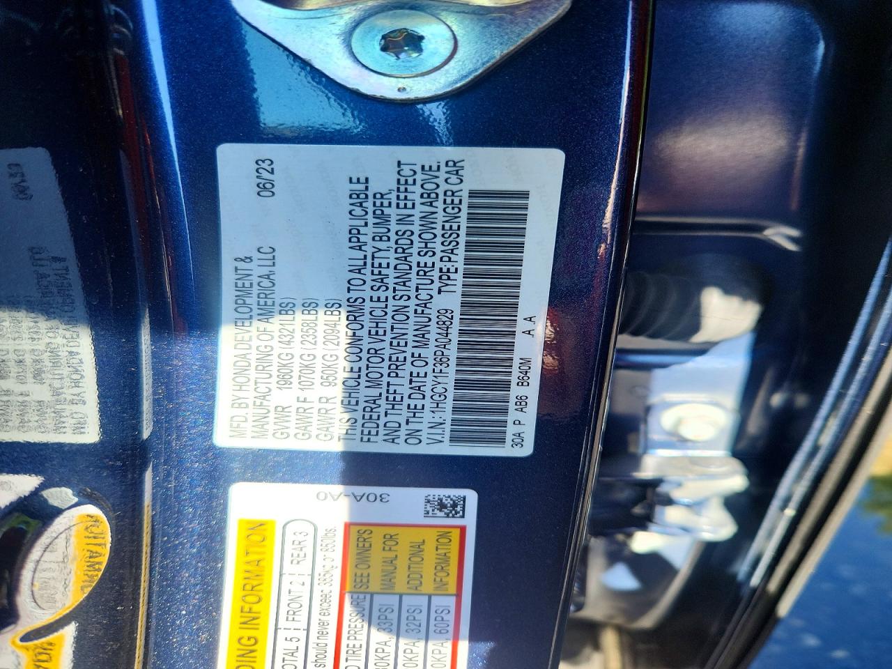 Honda Accord Ex