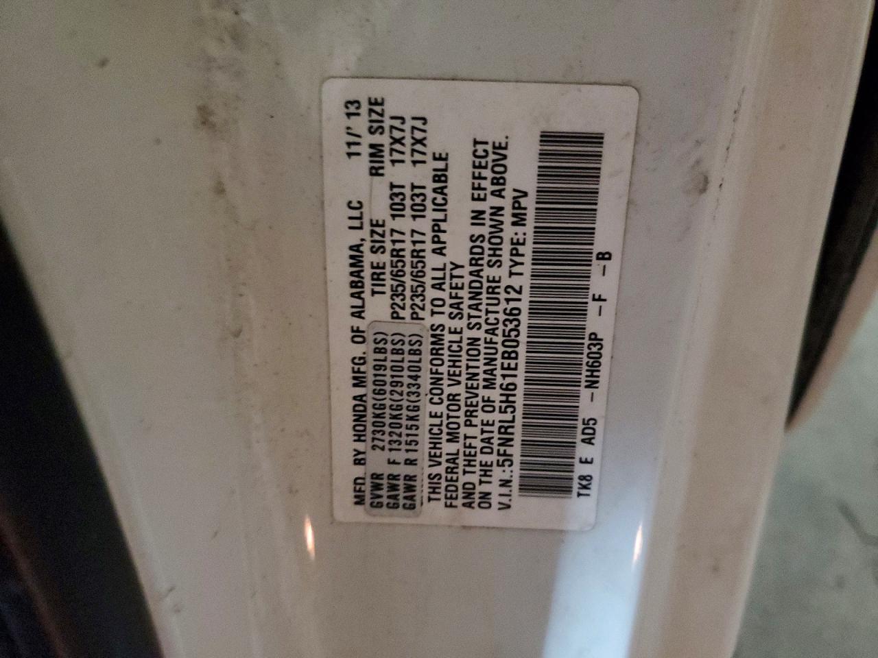 Honda Odyssey Exl