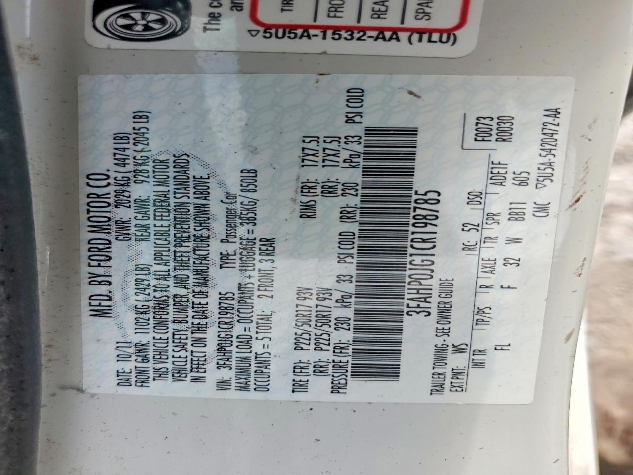 Ford Fusion Sel
