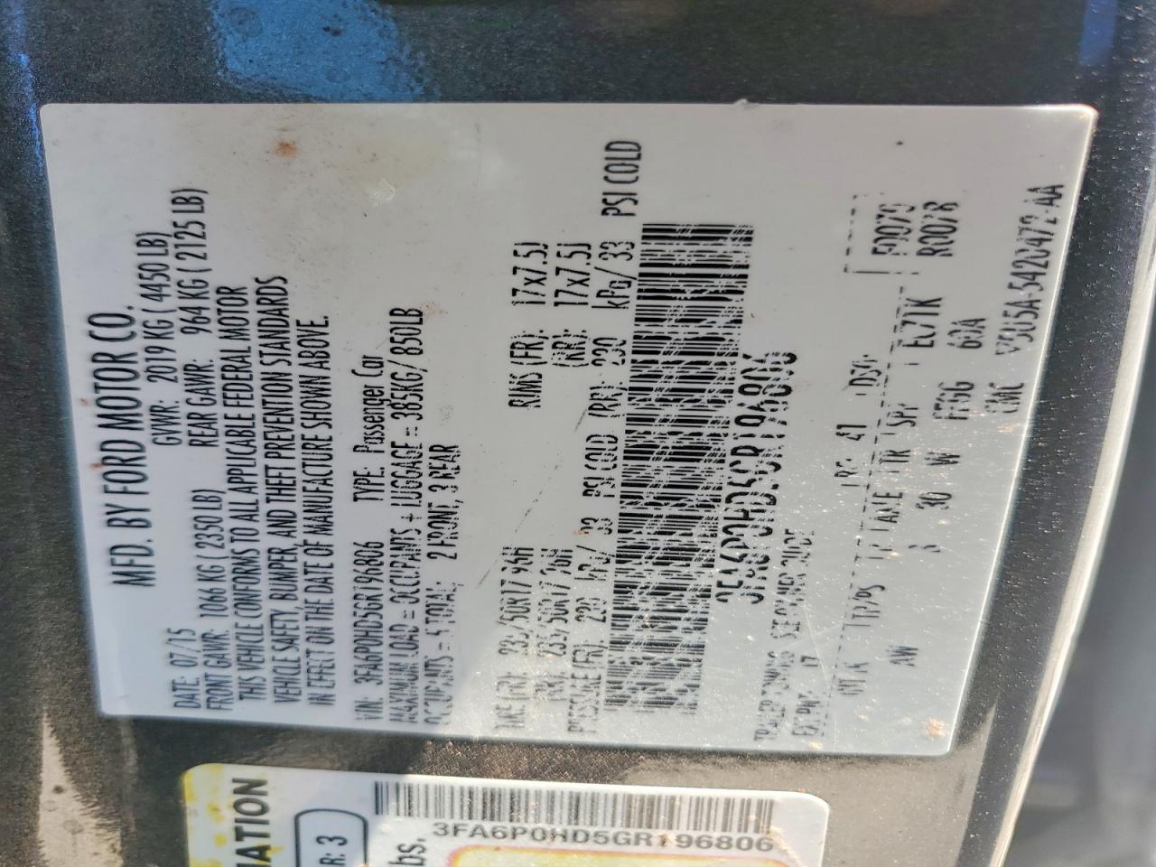 Ford Fusion Se
