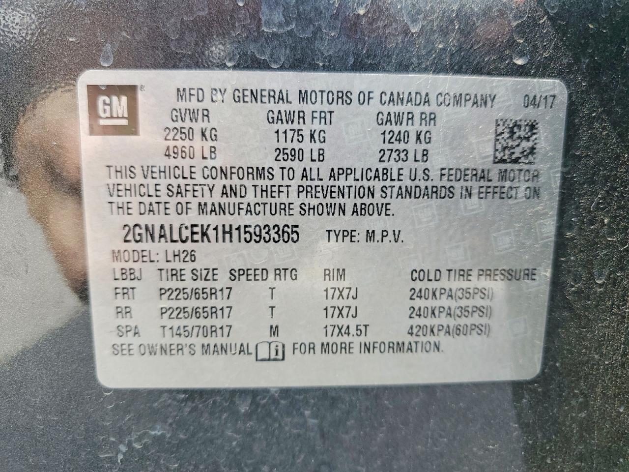 Chevrolet Equinox Lt