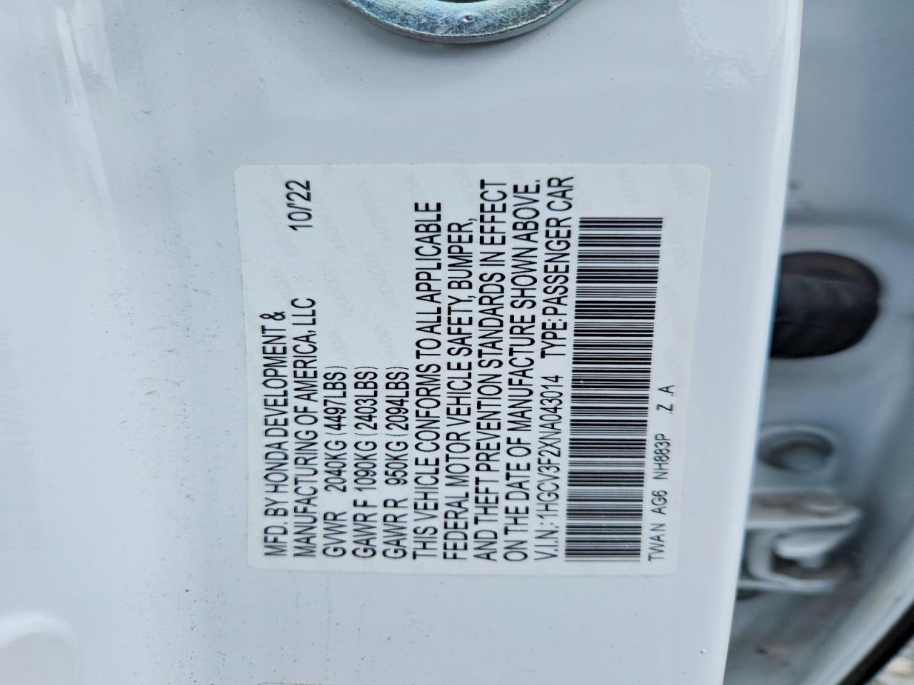 Honda Accord Hybrid Sport