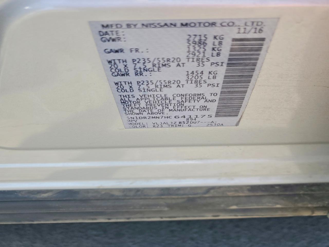 Nissan Pathfinder Platinum