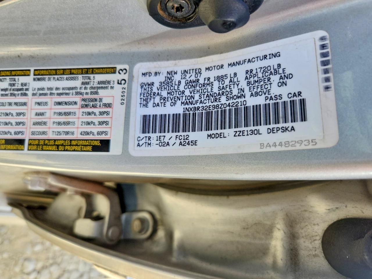 Toyota Corolla S