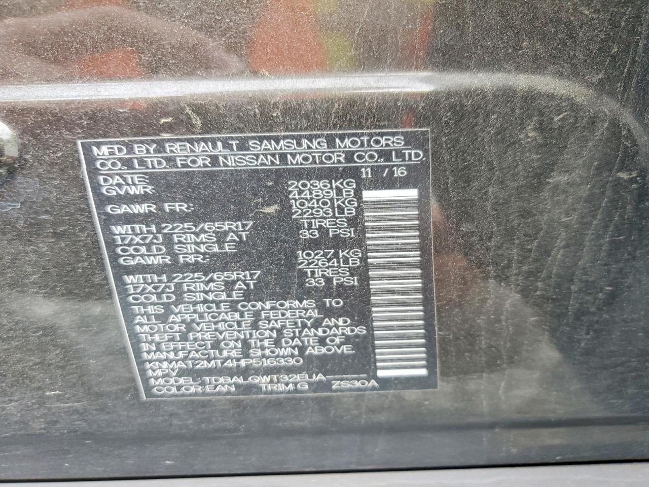 Nissan Rogue Sv