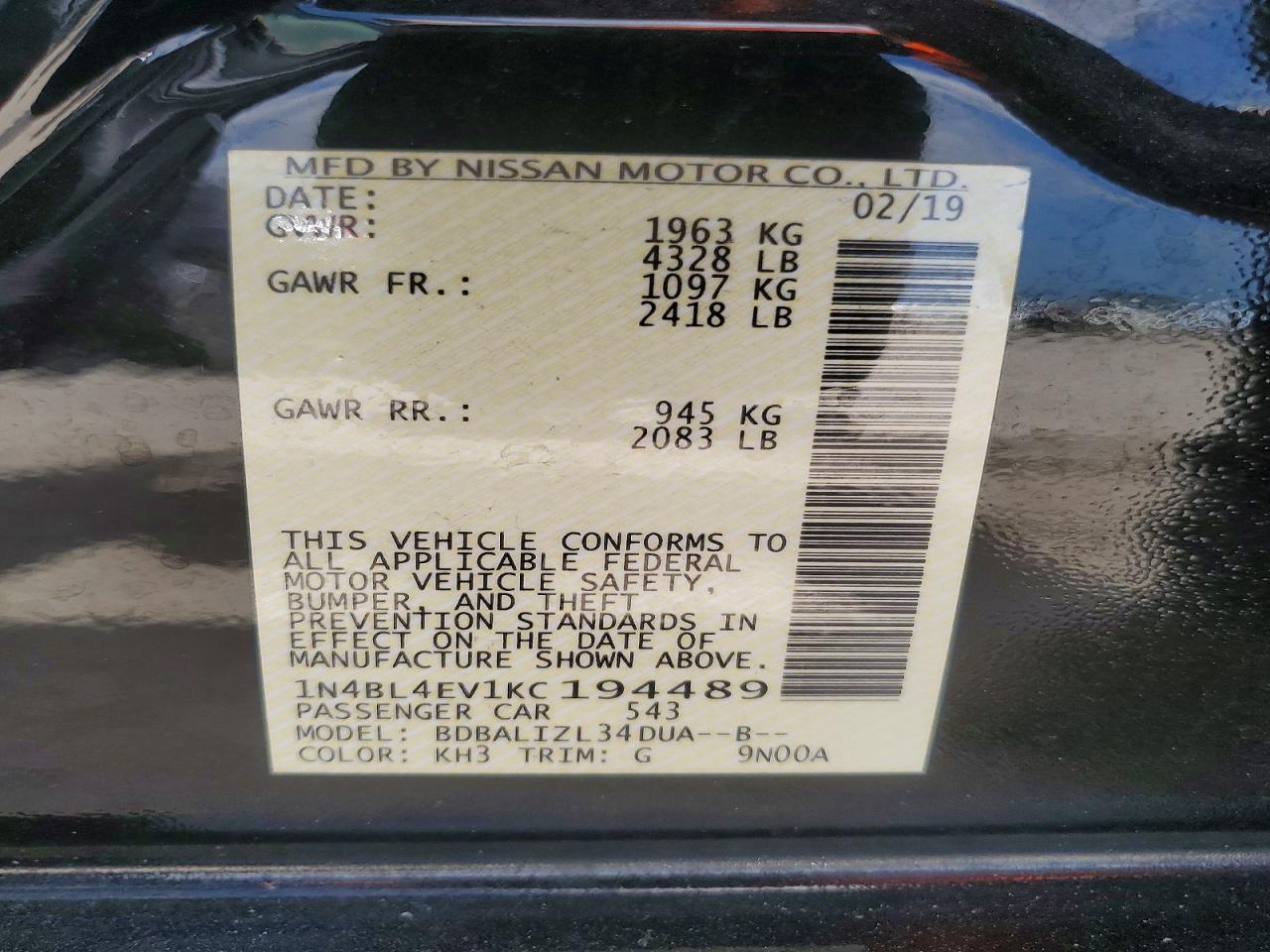 Nissan Altima Sl