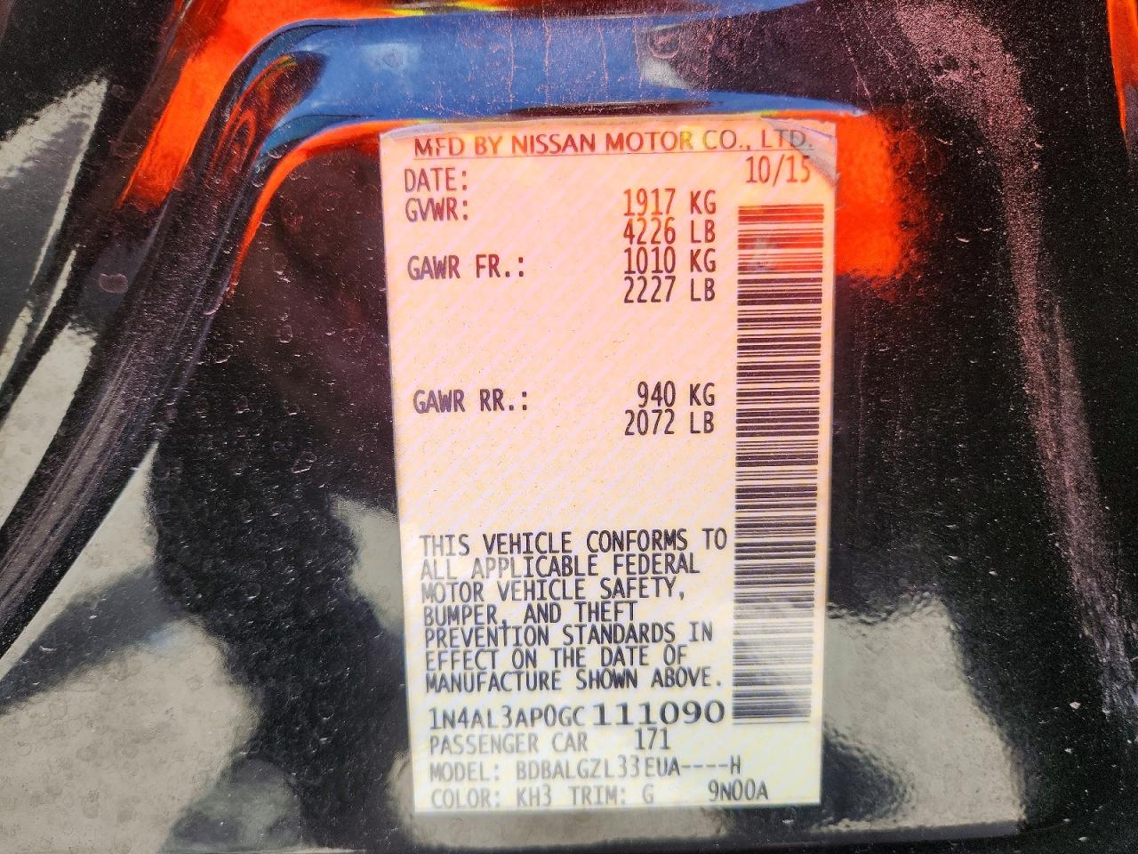Nissan Altima 2.5 S