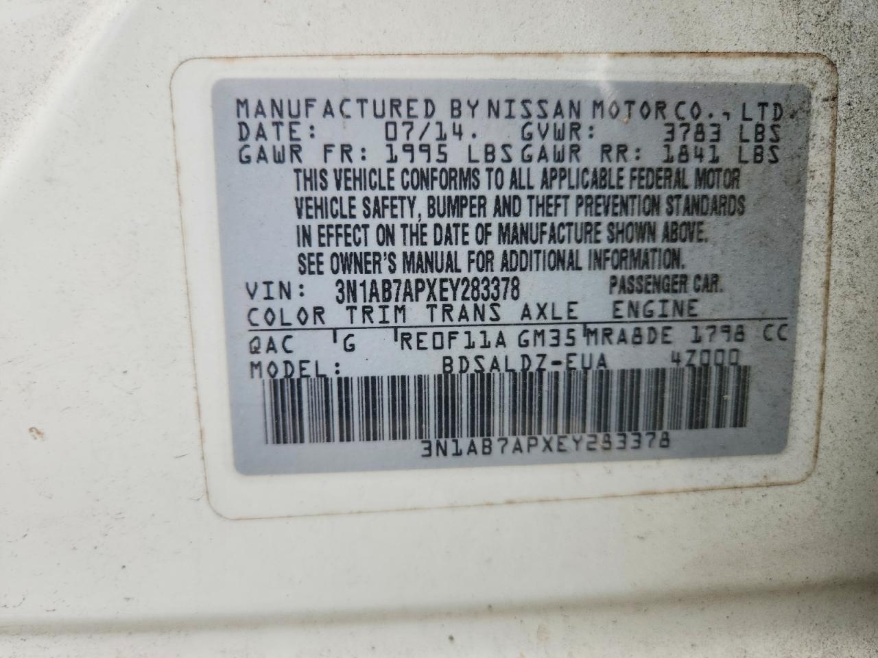 Nissan Sentra Sv