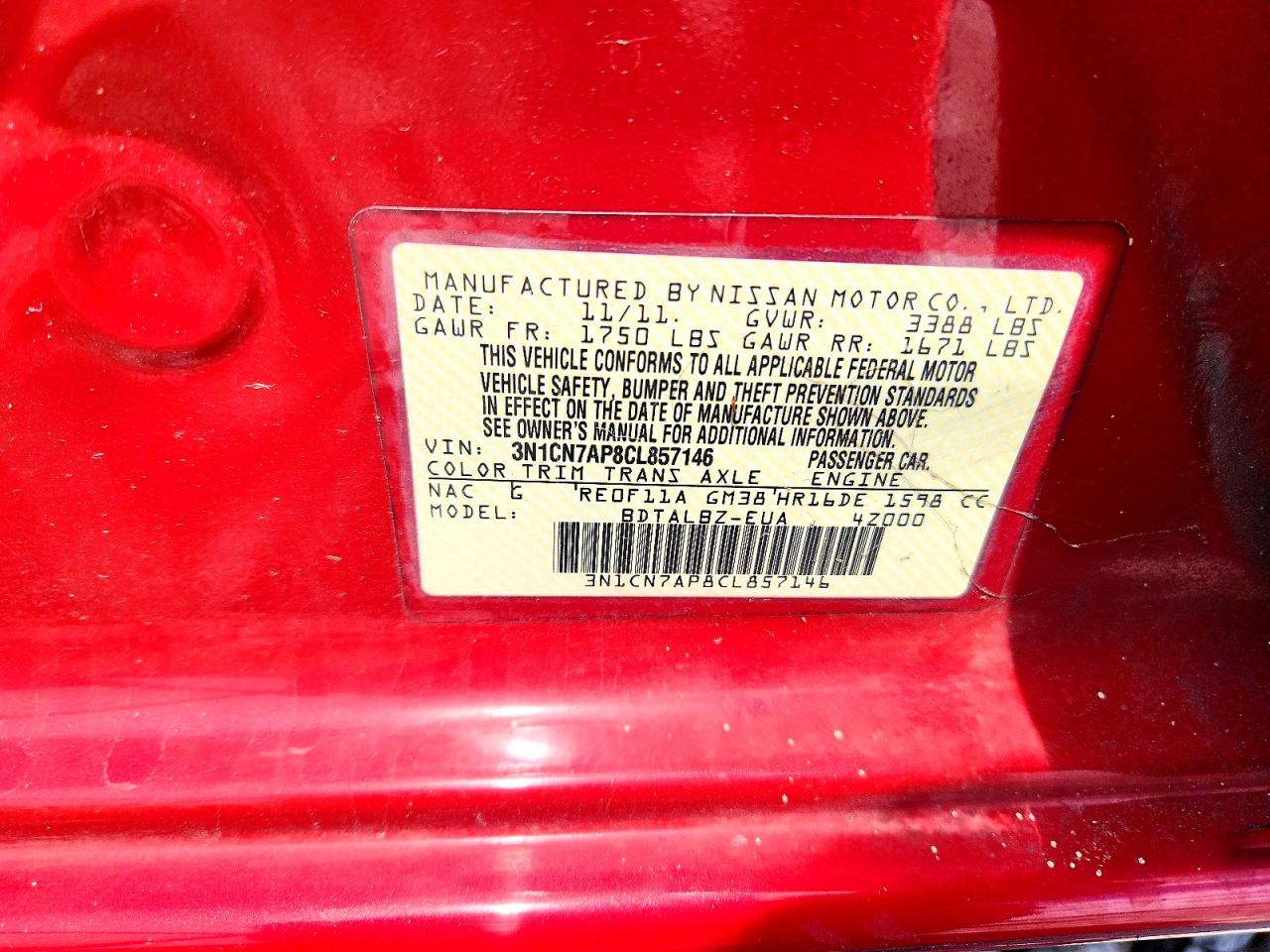 Nissan Versa 1.6 S