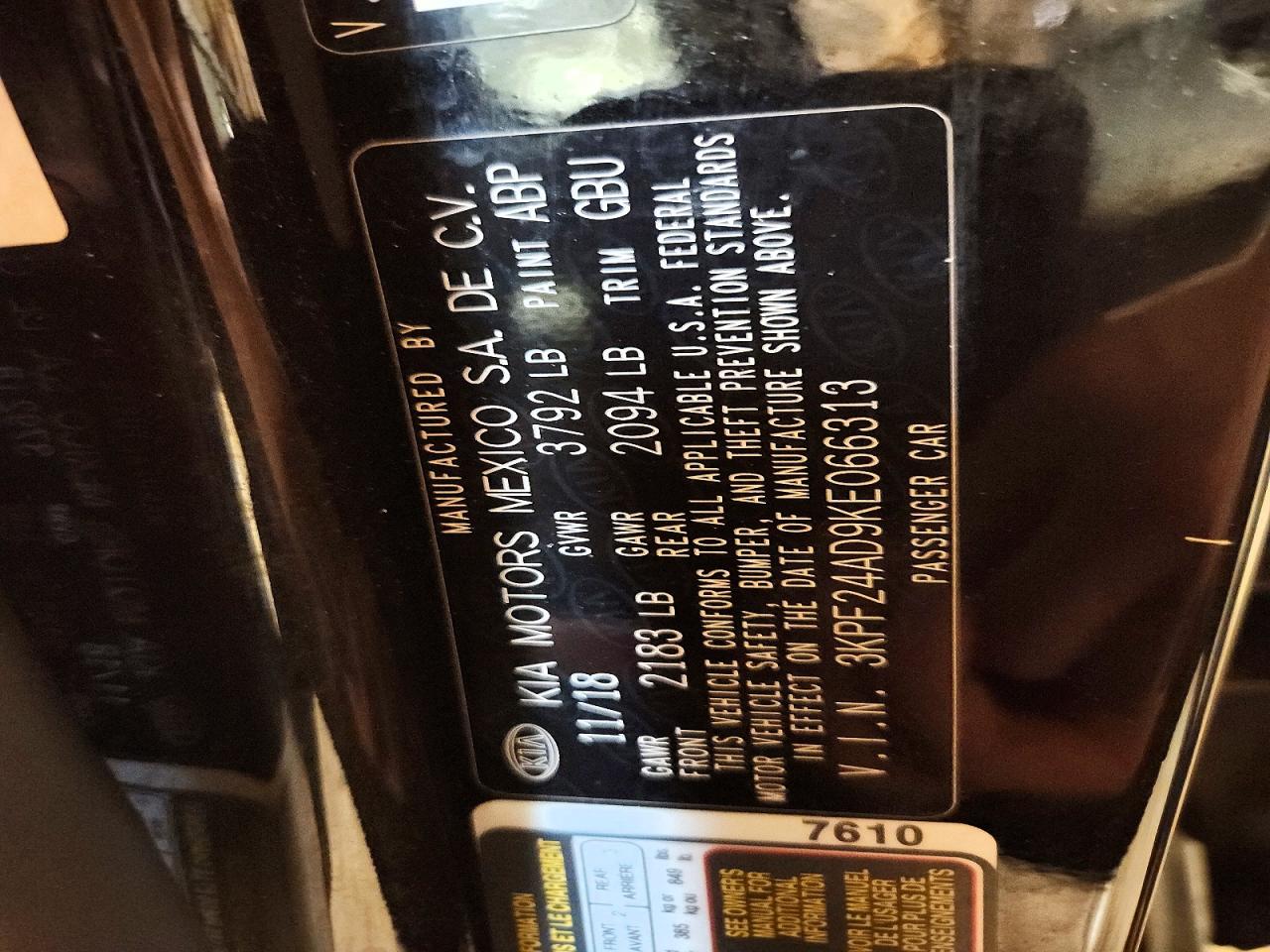 Kia Forte Lxs