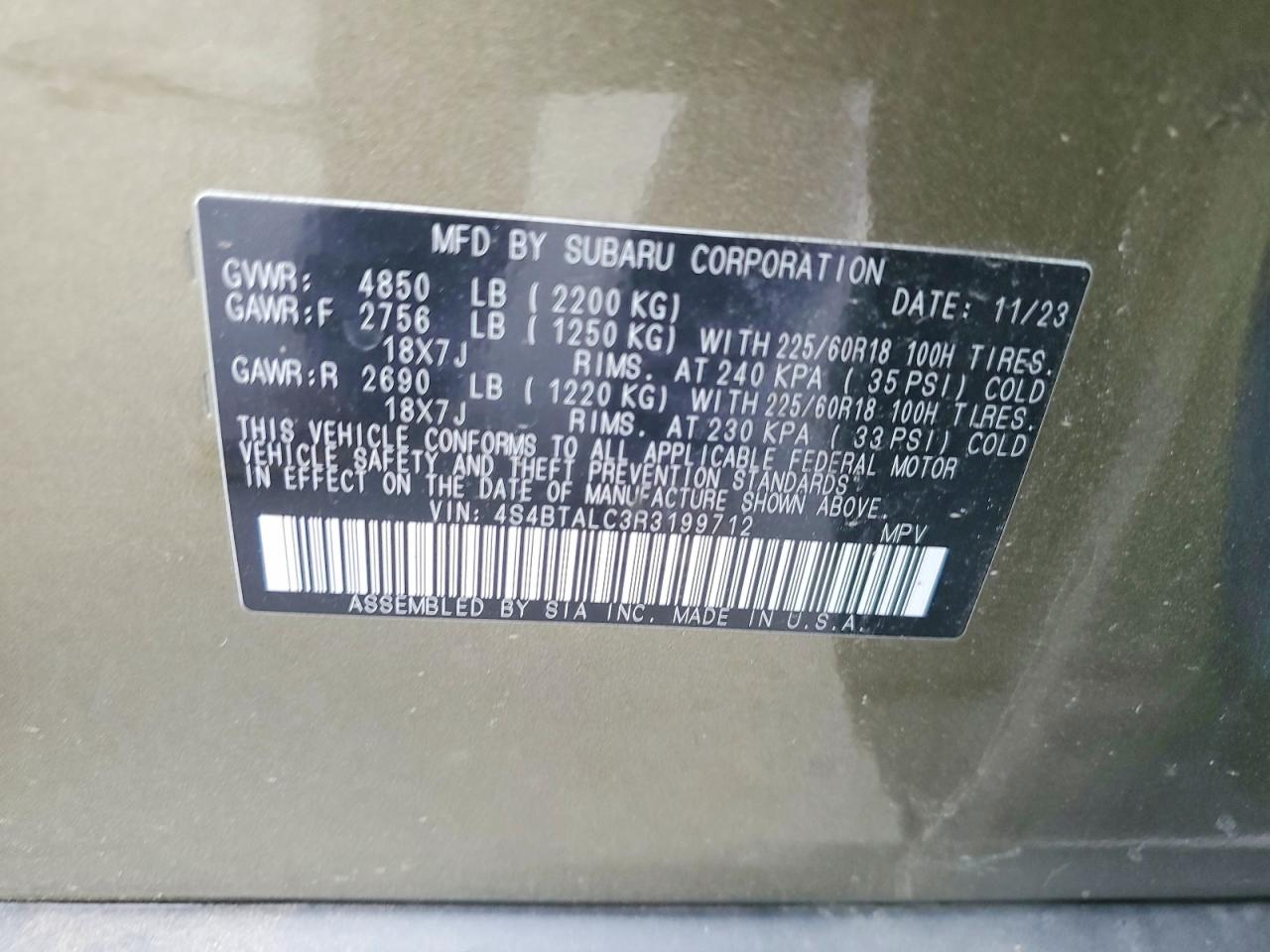Subaru Outback Onyx Edition