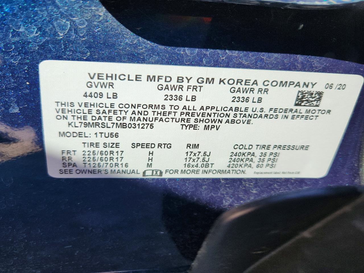 Chevrolet Trailblaze Lt
