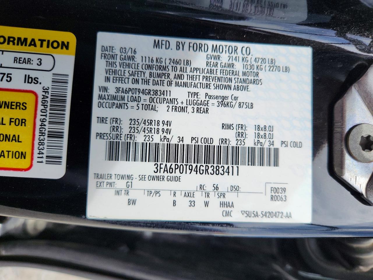 Ford Fusion Se