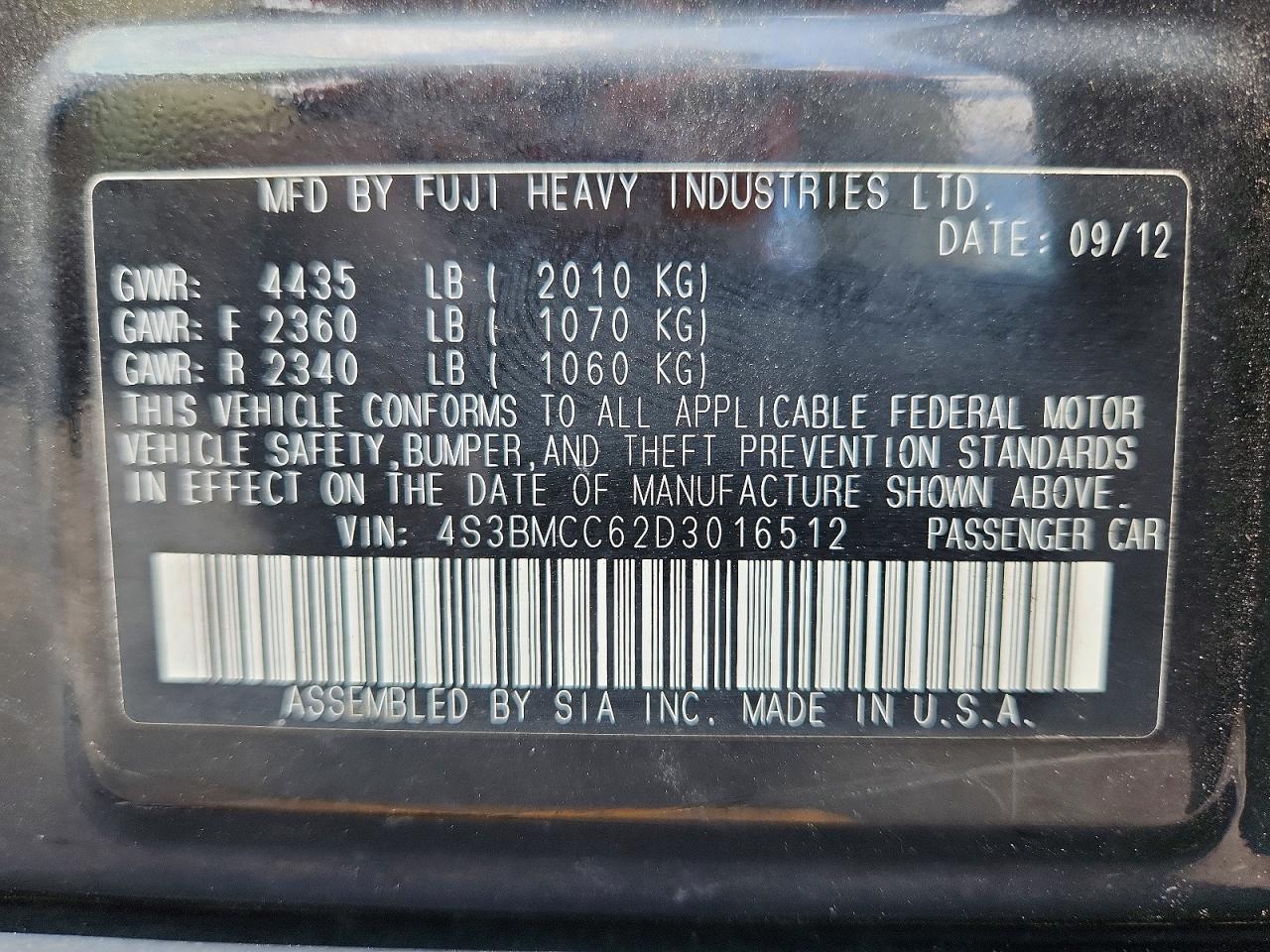 Subaru Legacy 2.5i Premium