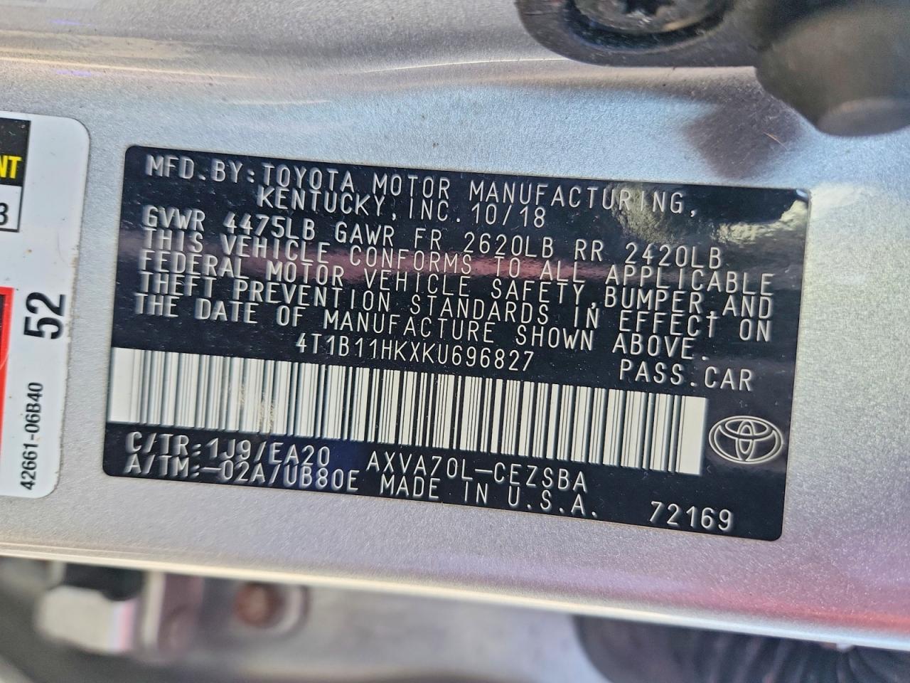 Toyota Camry Se
