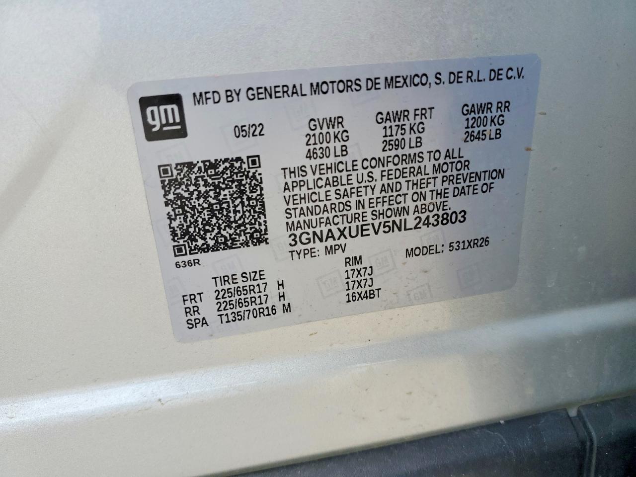 Chevrolet Equinox Lt