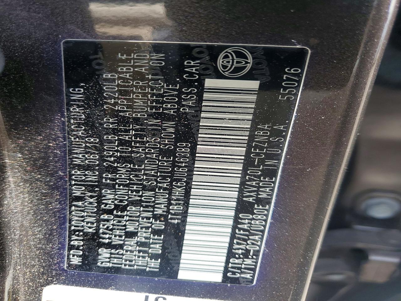 Toyota Camry Le