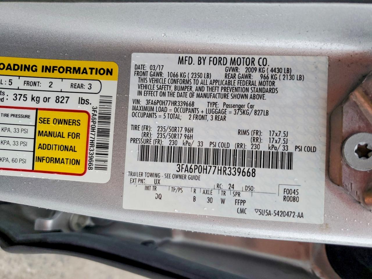 Ford Fusion Se