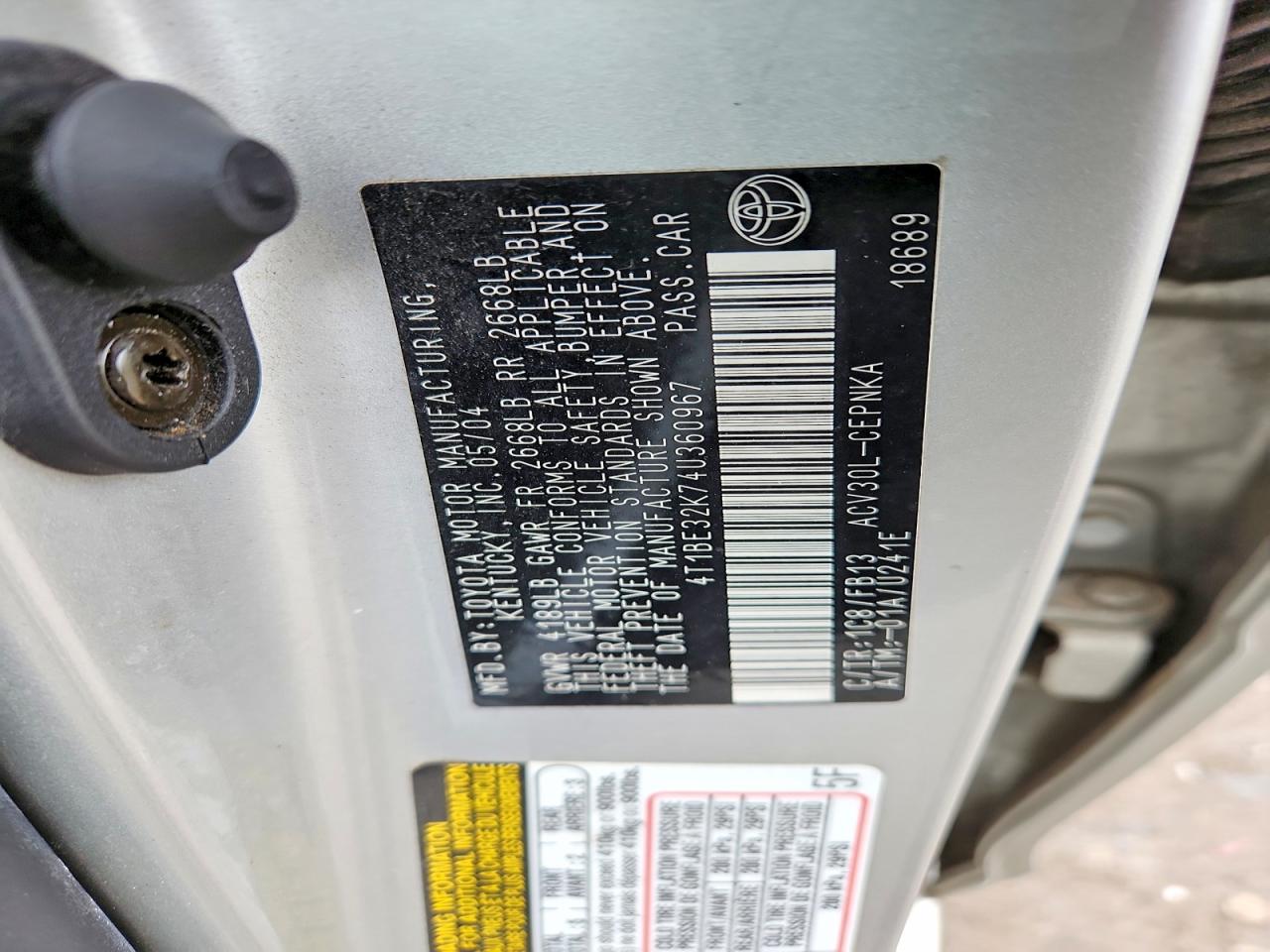 Toyota Camry Le