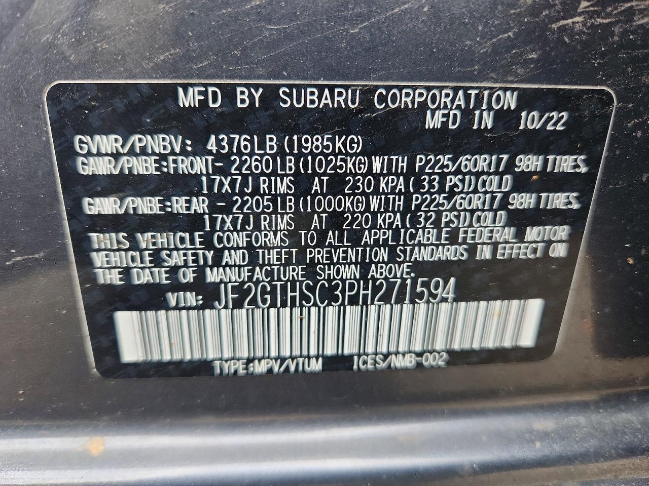Subaru Crosstrek Sport