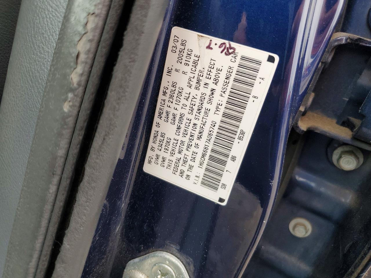 Honda Accord Ex