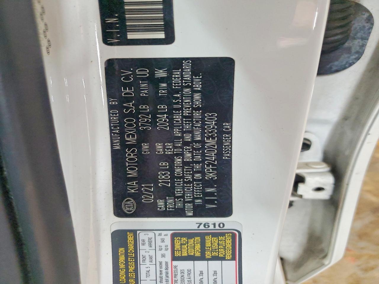 Kia Forte Lxs
