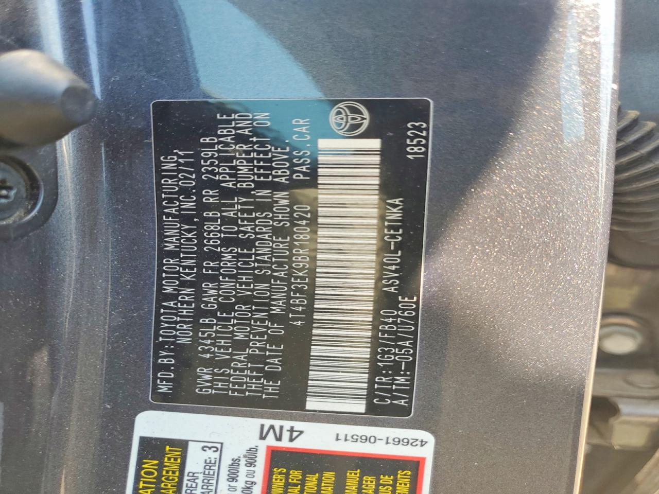Toyota Camry Le