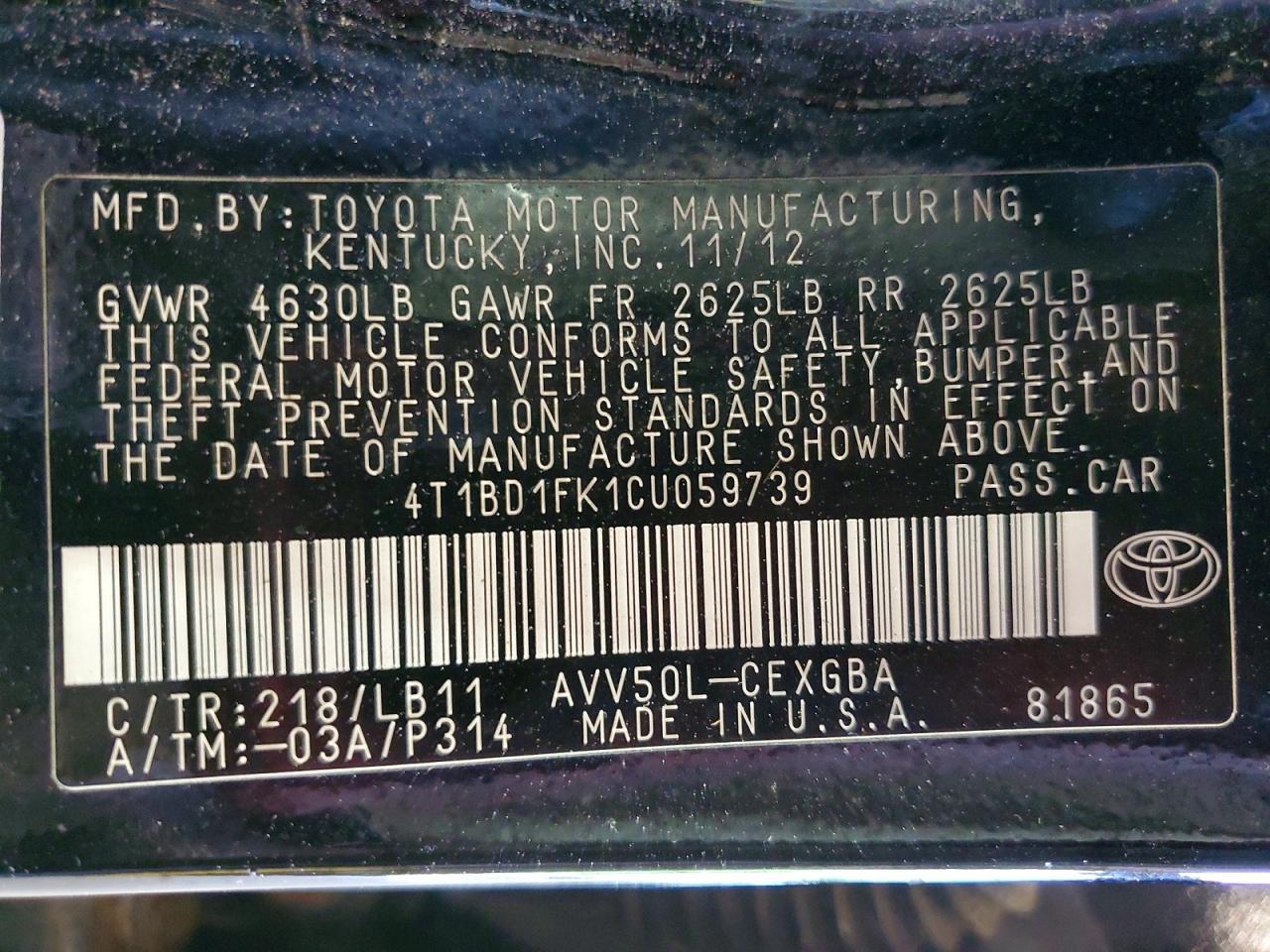 Toyota Camry Xle