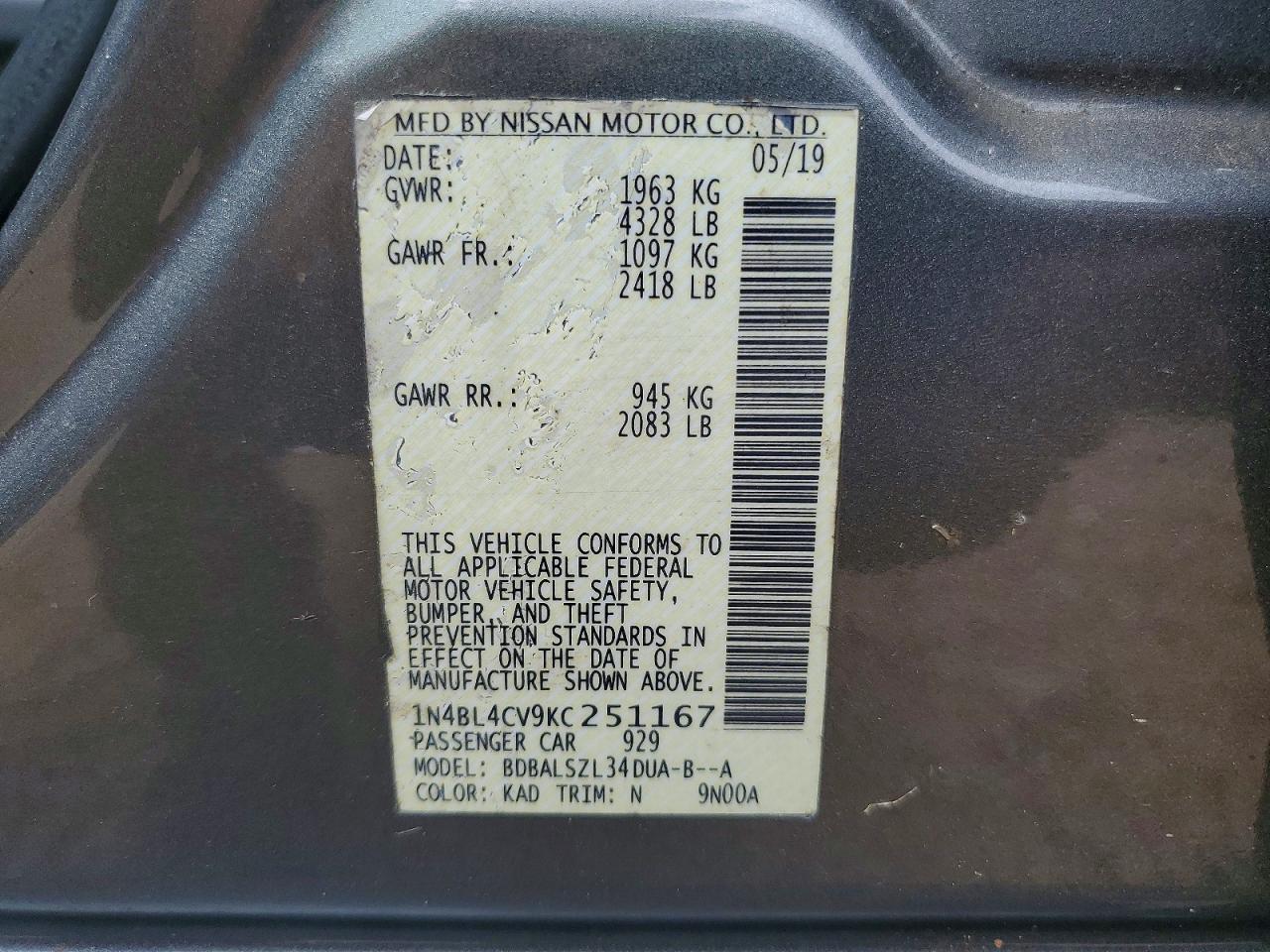 Nissan Altima Sr